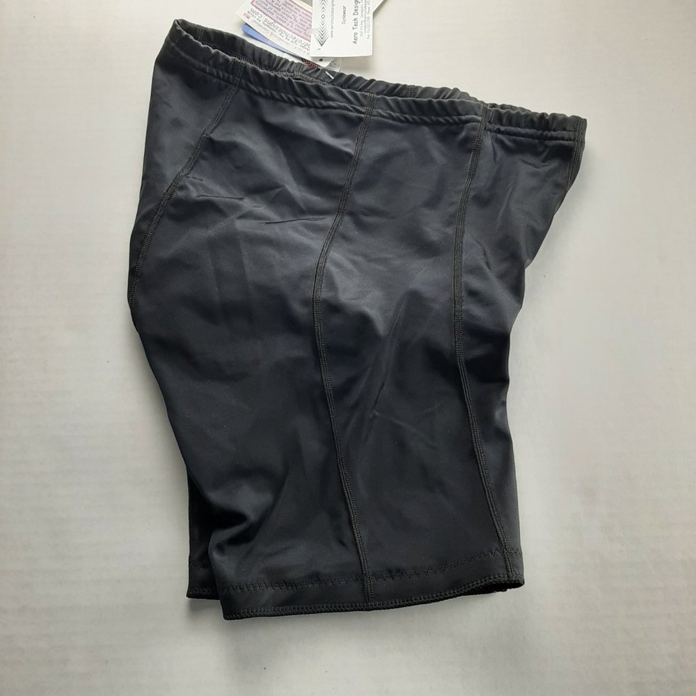 Aero Tech Designs Womens Top Shelf Bike Shorts Size Large Black Padded Cycling